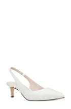 Women's Nine West Feliks Sling Back Pump M - White