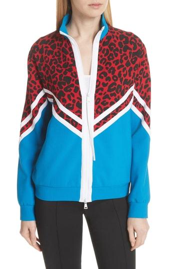Women's N Degree21 Leopard Print Track Jacket Us / 38 It - Red