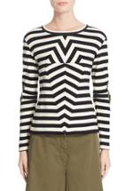 Women's Mm6 Maison Margiela Stripe Rib Jersey Top