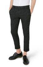 Men's Topman Shadow Camo Ultra Skinny Suit Trousers X 30 - Grey