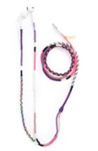 Le Pom Pom Audrey Hand-wrapped Earphones, Size - Pink