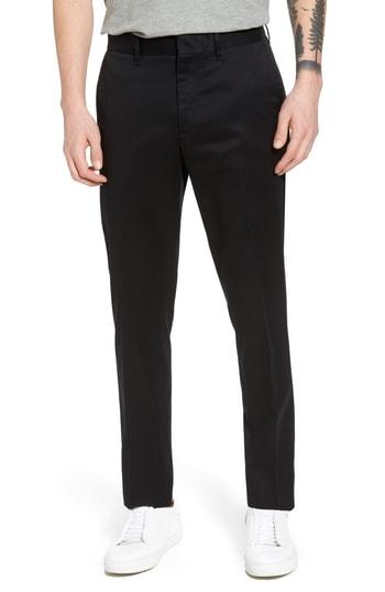 Men's Nordstrom Men's Shop Slim Fit Non-iron Chinos X 32 - Black