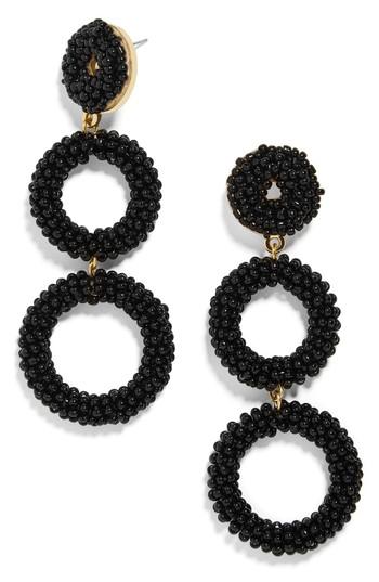 Women's Baublebar Capella Beaded Triple Hoop Drop Earrings