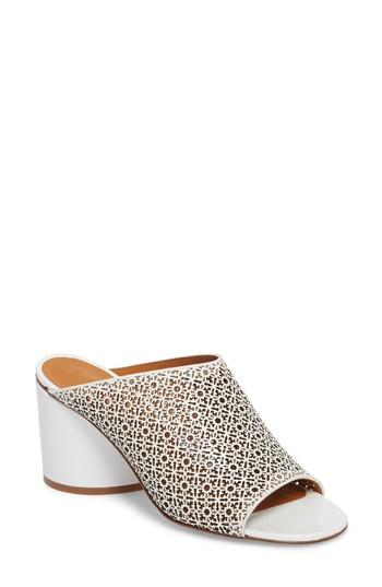 Women's Robert Clergerie Cara Perforated Sandal .5us / 36eu - White