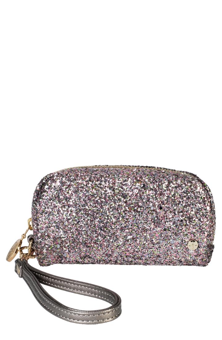 Stephanie Johnson Sparkle Mini Wristlet, Size - Hollywood Pink