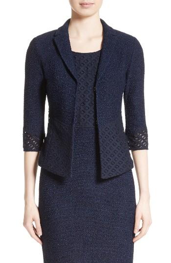 Women's St. John Collection Newport Knit Diamond Dot Jacket
