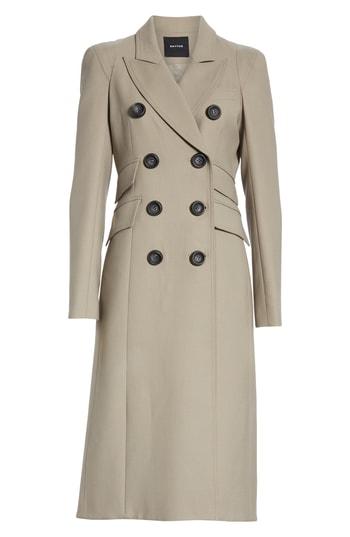 Women's Smythe Pagoda Double Breasted Coat - Beige