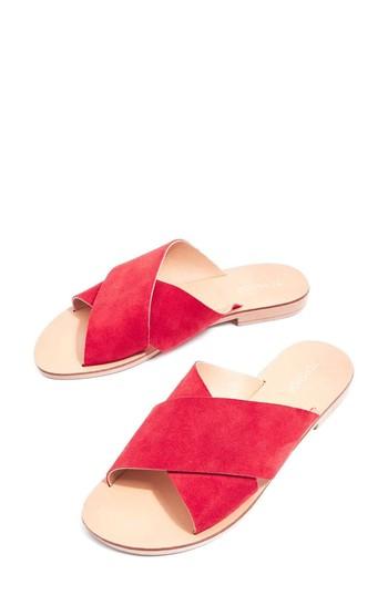 Women's Topshop Hawaii Crisscross Sandal .5us / 39eu - Red