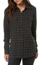 Women's O'neill Jordie Plaid Shirt - Green