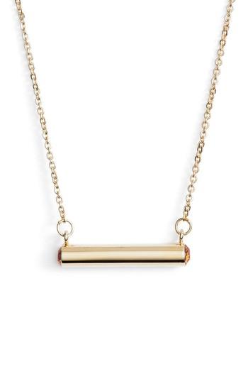 Women's Stella Vale November Crystal Bar Pendant Necklace