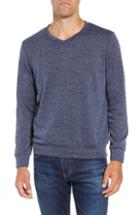 Men's Mizzen+main Wells V-neck Performance Sweater - Blue