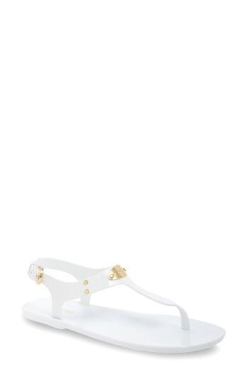 Women's Michael Michael Kors 'plate' Sandal M - White