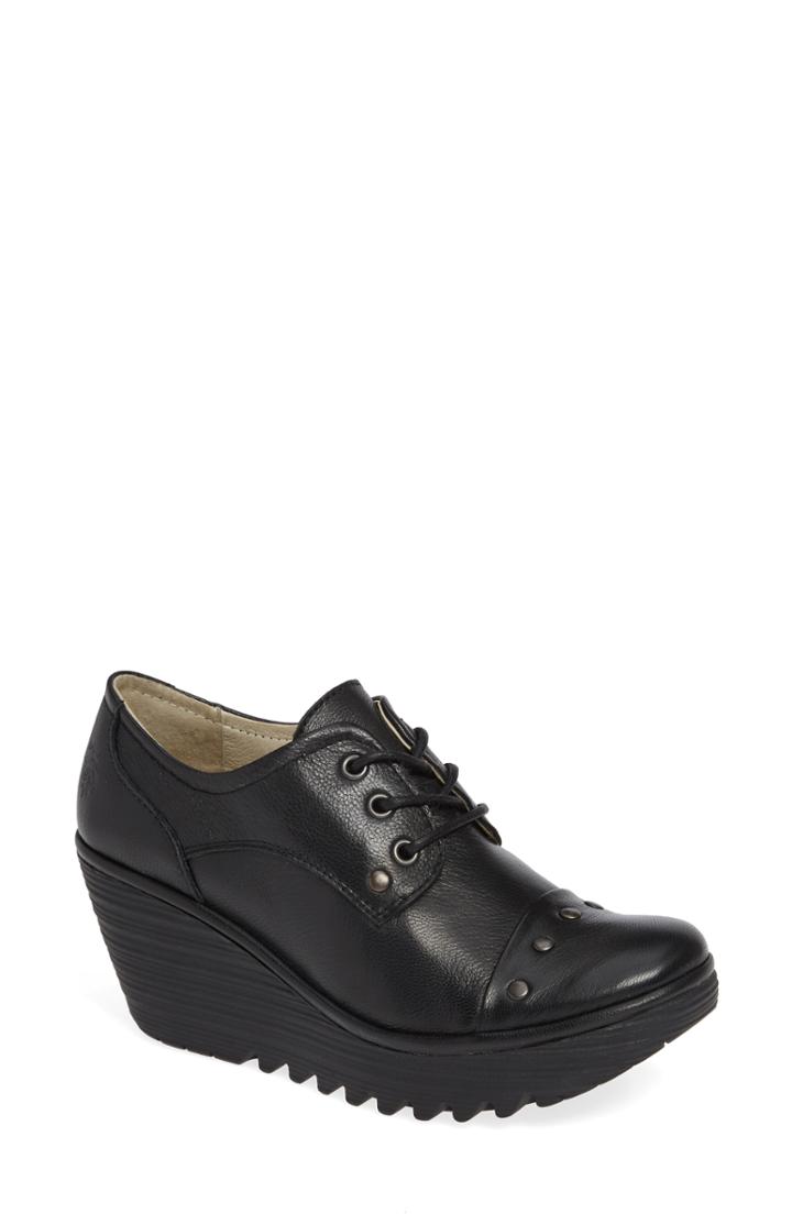 Women's Fly London Yoti Lace-up Wedge