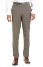 Men's Ted Baker London Jefferson Flat Front Stretch Wool Trousers R - Grey