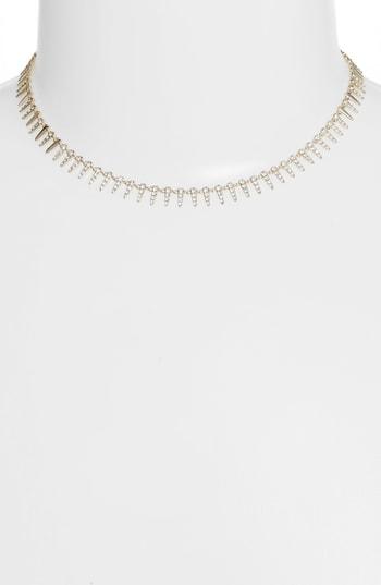 Women's Nordstrom Pave Modern Spike Necklace