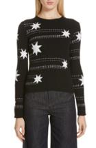 Women's Red Valentino Star Jacquard Sweater, Size - Black