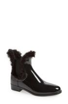 Women's Lemon Jelly Aisha Waterproof Chelsea Boot With Faux Fur Lining Us / 38eu - Black