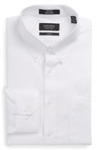 Men's Nordstrom Men's Shop Trim Fit Non-iron Dress Shirt .5 34/35 - White