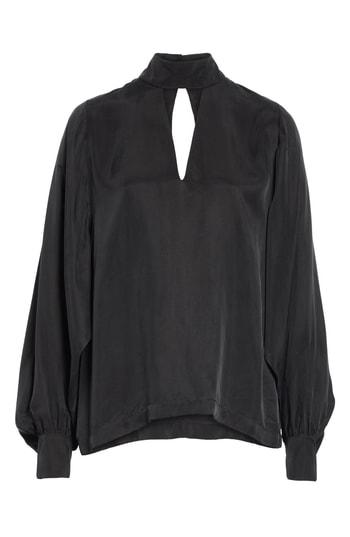 Women's Cienne The Mendes Cutout Blouse - Black