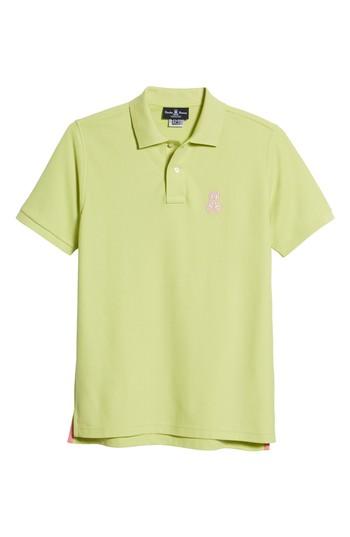 Men's Psycho Bunny Bunny Polo, Size 5(m) - Green