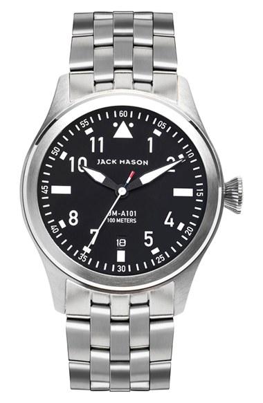 Men's Jack Mason Aviation Bracelet Watch, 42mm