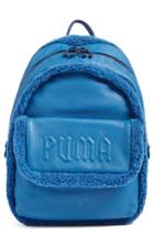 Fenty Puma By Rihanna Mini Faux Shearling Backpack - Blue
