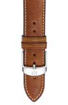 Women's Michele 20mm Extra Long Leather Watch Strap
