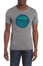 Men's Casual Industrees Pnw Distressed Graphic T-shirt