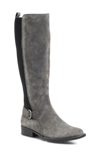 Women's B?rn Campbell Knee High Elastic Back Boot M - Grey