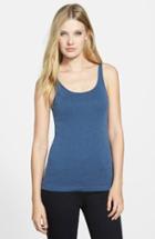 Women's Eileen Fisher Scoop Neck Long Slim Organic Cotton Tank