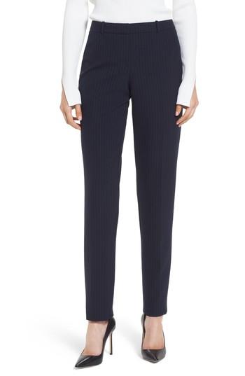 Women's Boss Tilunana Pinstripe Suit Trousers R - Blue