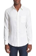 Men's Onia Abe Linen Sport Shirt - White