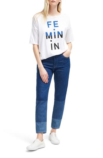 Women's French Connection Feminin Masculin Tee - White