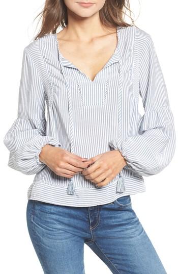 Women's Splendid Tassel Shirt - Blue