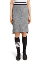 Women's Thom Browne Stripe Tweed Pencil Skirt
