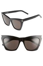 Women's Saint Laurent Kate 55mm Cat Eye Sunglasses -