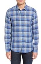 Men's Zachary Prell Kerner Plaid Sport Shirt, Size - Blue