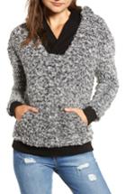 Women's Union Bay Amaya Sherpa Pullover Hoodie - Black