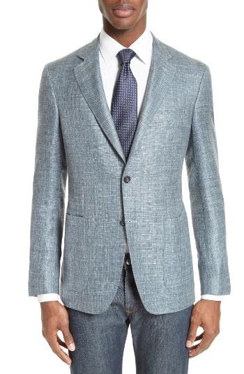 Men's Canali Kei Classic Fit Unconstructed Wool Blend Blazer