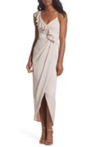 Women's Shona Joy Luxe Asymmetrical Frill Maxi Dress