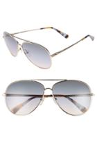 Women's Longchamp 61mm Gradient Lens Aviator Sunglasses -