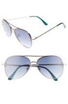 Women's Bp. 60mm Oversize Mirrored Aviator Sunglasses - Blue