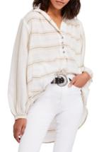 Women's Free People Rolling Clouds Hooded Top - Ivory