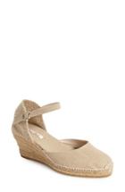 Women's Toni Pons 'caldes' Linen Wedge Sandal Eu - Grey
