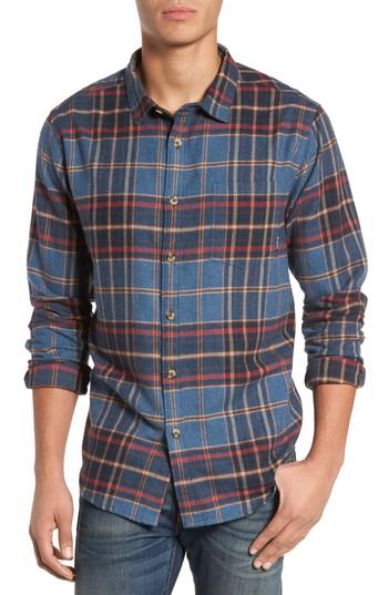 Men's Billabong Coastline Flannel Shirt - Blue