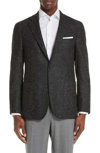 Men's Canali Classic Fit Wool Blend Blazer Us / 48 Eu R - Grey