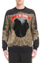 Men's Givenchy Coated Currency Print Sweatshirt
