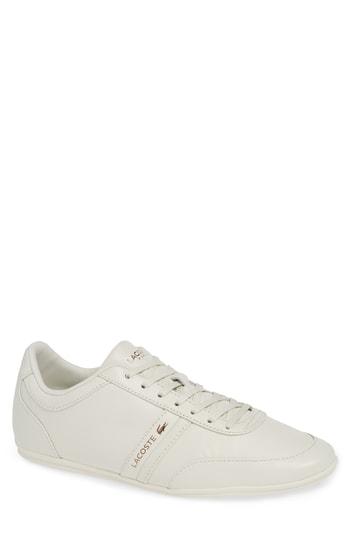 Men's Lacoste Storda Low Top Sneaker .5 M - White