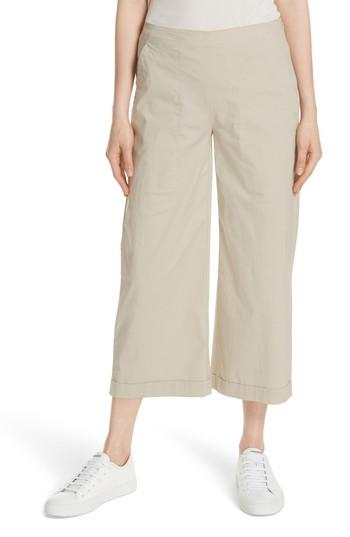 Women's Eileen Fisher Crop Wide Leg Trouser - Beige
