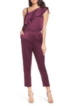 Women's Ali & Jay One-shoulder Jumpsuit - Burgundy